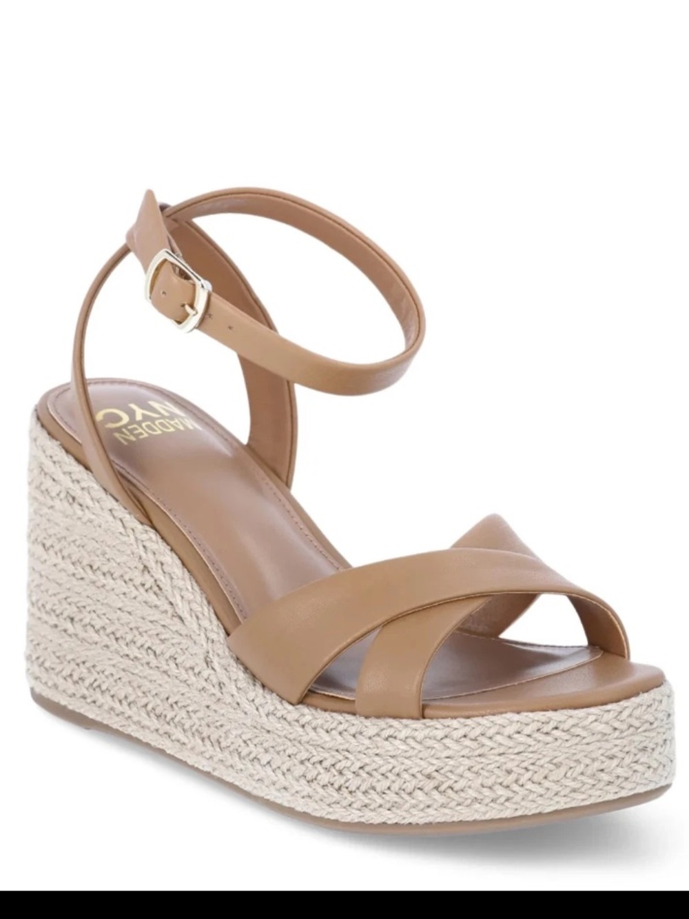 Madden NYC Women’s Strappy Wedge Sandals, Size 9.5 Medium Width